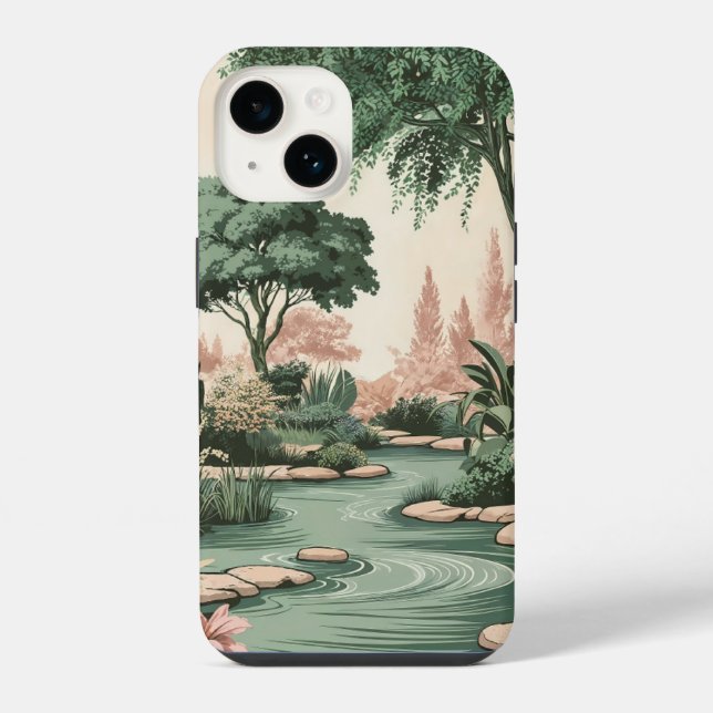 Funda Para iPhone Amor en Espacios Verdes (Reverso )