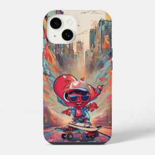 Funda Para iPhone 14 Amor en las ruedas - Diseño de corazón para el Ska