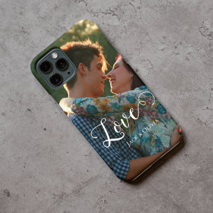 Amor en letra elegante Foto personalizada
