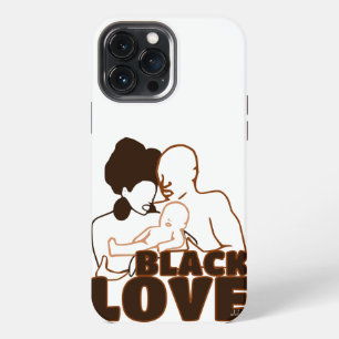 Funda Para iPhone 13 Pro Max Amor Negro Amor Marrón