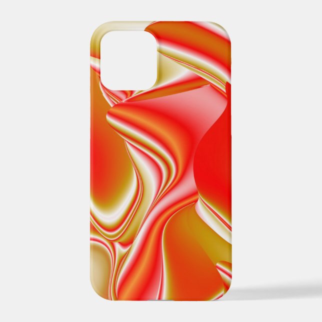 Funda Para iPhone Amor y Oro Arte de Arcoíris Abstracto 3D (Reverso )