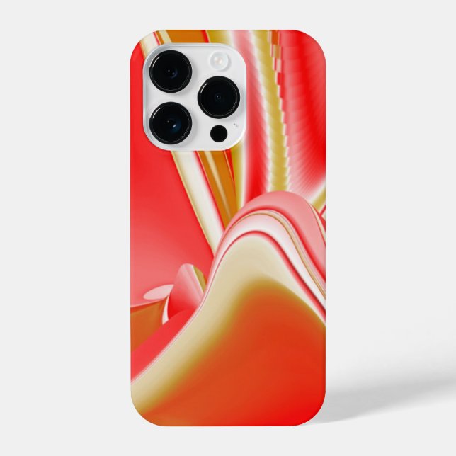 Funda Para iPhone Amor y Oro Arte de Arcoíris Abstracto 3D (Reverso )