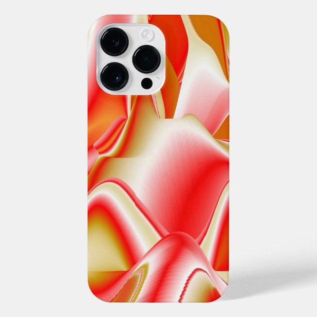 Funda Para iPhone Amor y Oro Arte de Arcoíris Abstracto 3D (Reverso)