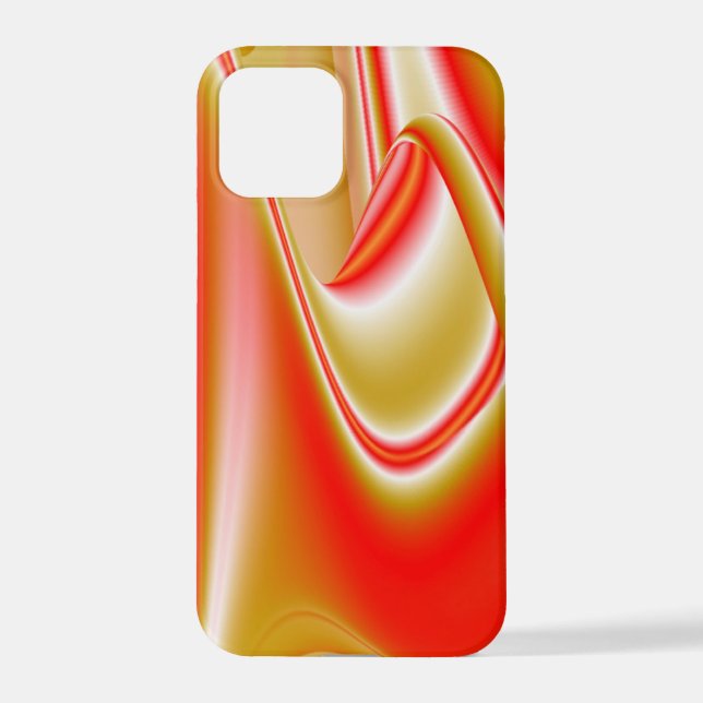 Funda Para iPhone Amor y Oro Arte de Arcoíris Abstracto 3D (Reverso )