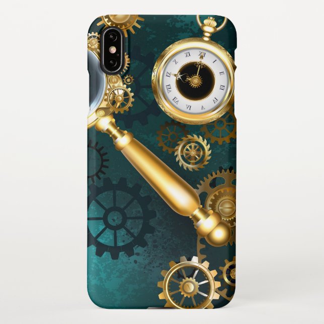 Funda Para iPhone Ampliador en estilo Steampunk (Reverso)
