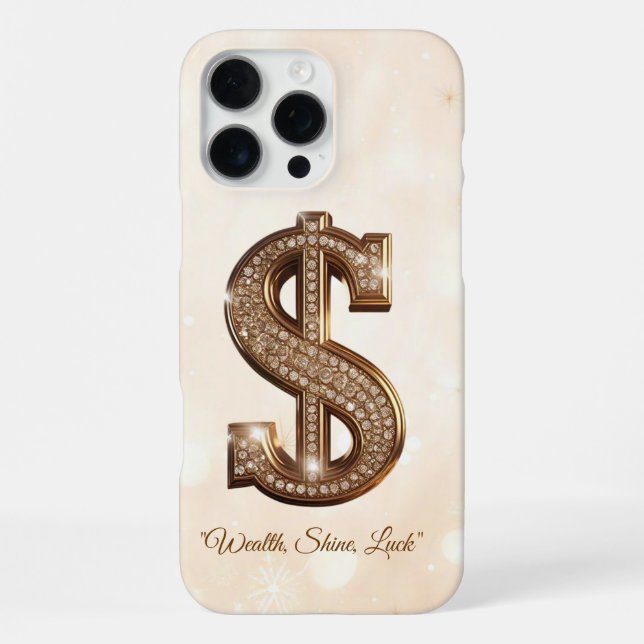 Funda Para iPhone "Amuleto de la Fortuna Dorada" (Reverso )