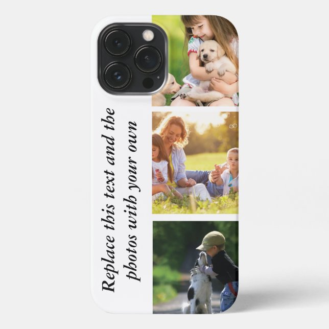 Funda Para iPhone Añadir su propio texto y fotos (Reverso )