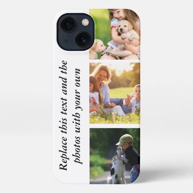 Funda Para iPhone Añadir su propio texto y fotos (Reverso )