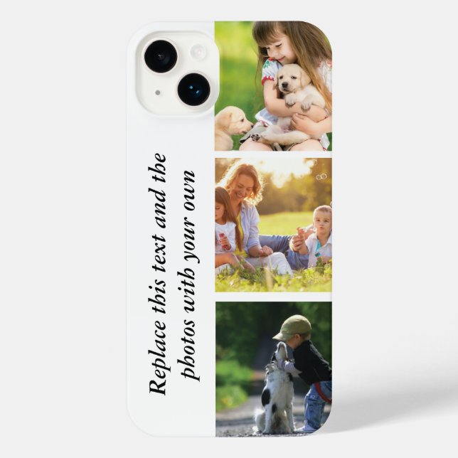 Funda Para iPhone Añadir su propio texto y fotos (Reverso )