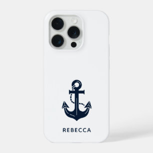 Ancla azul marino náutico moderno personalizado
