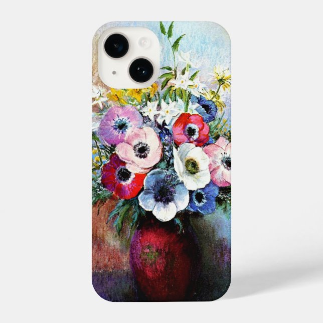 Funda Para iPhone Anemones de Odilon Redon (Reverso )