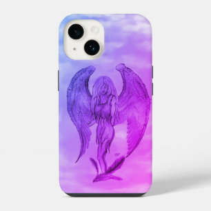 Funda Para iPhone 14 Ángel al estilo tatuaje