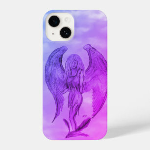 Funda Para iPhone 14 Ángel al estilo tatuaje