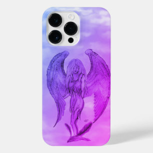 Funda Para iPhone 14 Pro Max Ángel al estilo tatuaje