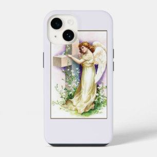 Funda Para iPhone 14 Ángel de cosecha con cruz cristiana