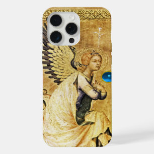 ÁNGEL DE LA ANUNCIACIÓN EN ORO Y AZUL, Pergamino