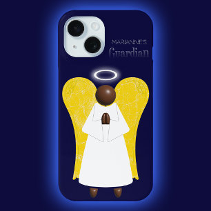 Funda para iPhone Ángel de la Guarda Afroamericano