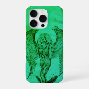 Funda Para iPhone 16 Pro Ángel en estilo de tatuaje