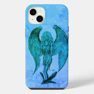 Funda Para iPhone 14 Plus Ángel en estilo de tatuaje
