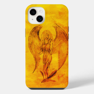 Funda Para iPhone 14 Plus Ángel en estilo de tatuaje