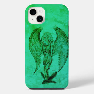 Funda Para iPhone 14 Plus Ángel en estilo de tatuaje