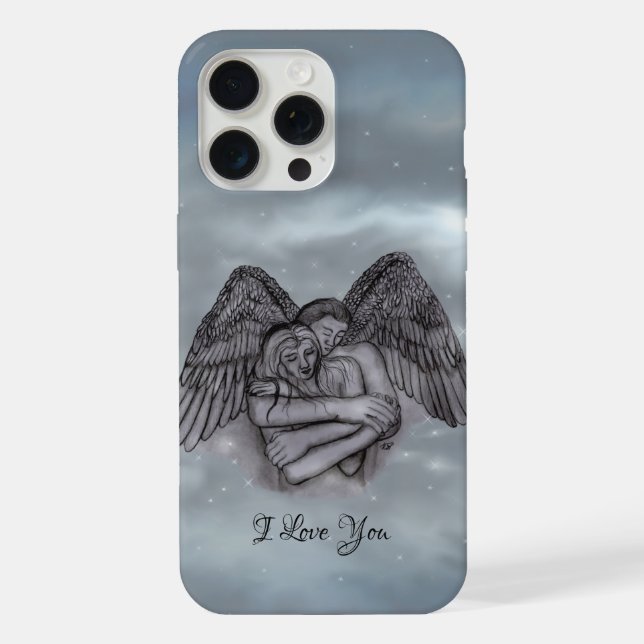 Funda Para iPhone Angel Eros en el amor, te amo (Reverso )