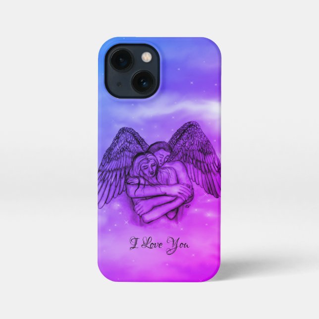 Funda Para iPhone Angel Eros en el amor, te amo (Reverso )