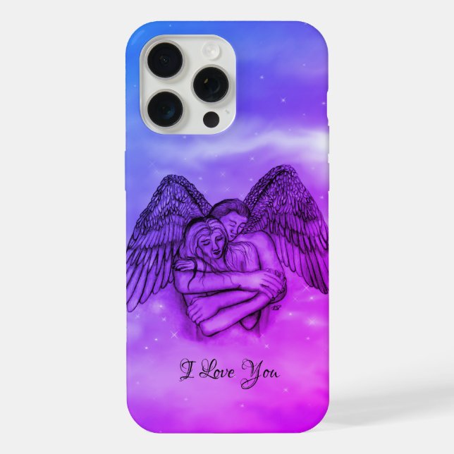Funda Para iPhone Angel Eros en el amor, te amo (Reverso )