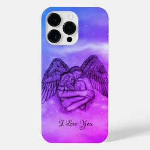 Funda Para iPhone 14 Pro Max Angel Eros en el amor, te amo