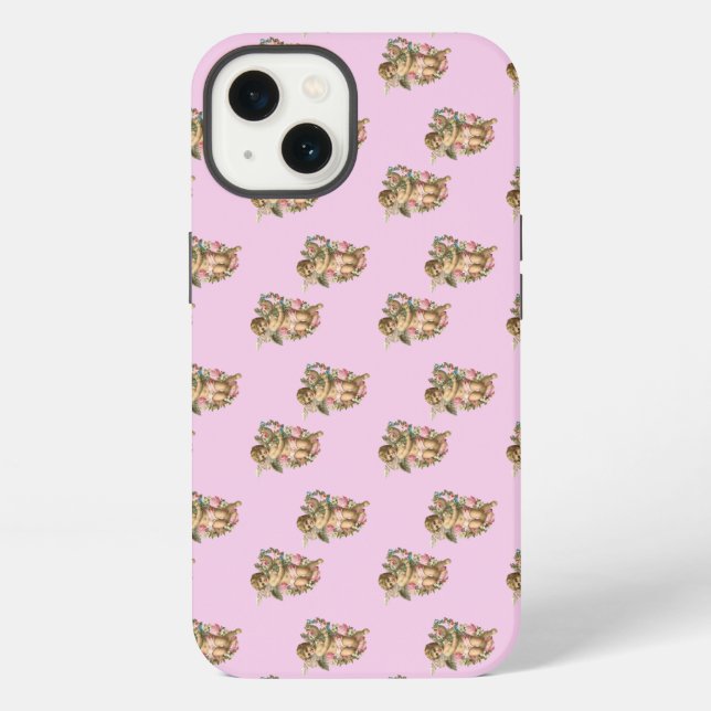 Funda Para iPhone ángel querubín rosa (Reverso )
