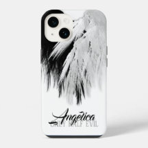 ANGEL WINGS CORAZÓN Negro + Blanco sólo mitad Mal