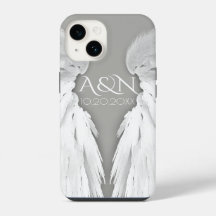 ANGEL WINGS Monograma Elegante Gris
