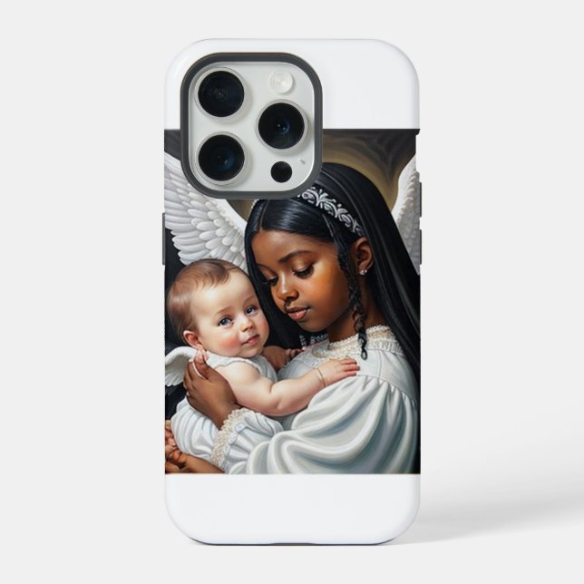 Funda Para iPhone ángeles bebés (Reverso )