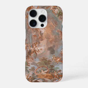 Funda Para iPhone 16 Pro Ángeles querubines de la pintura mural del Renacim