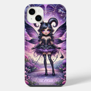 Funda Para iPhone 14 Plus Angelina Purple Gothic Fairy Escorpio Cuernos Zodi