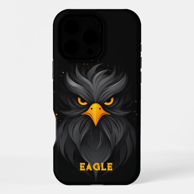 Funda Para iPhone Angry Eagle Black (Reverso )