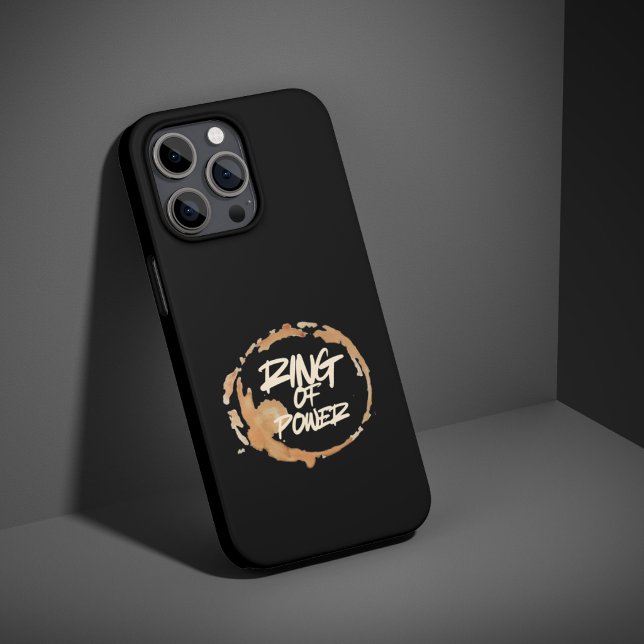 Funda Para iPhone Anillo de cita divertida mancha de café para amant (Subido por el creador)