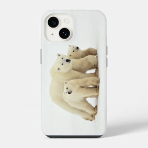 Funda Para iPhone 14 Animales Bebés más Lindos Familia de Osos Polare