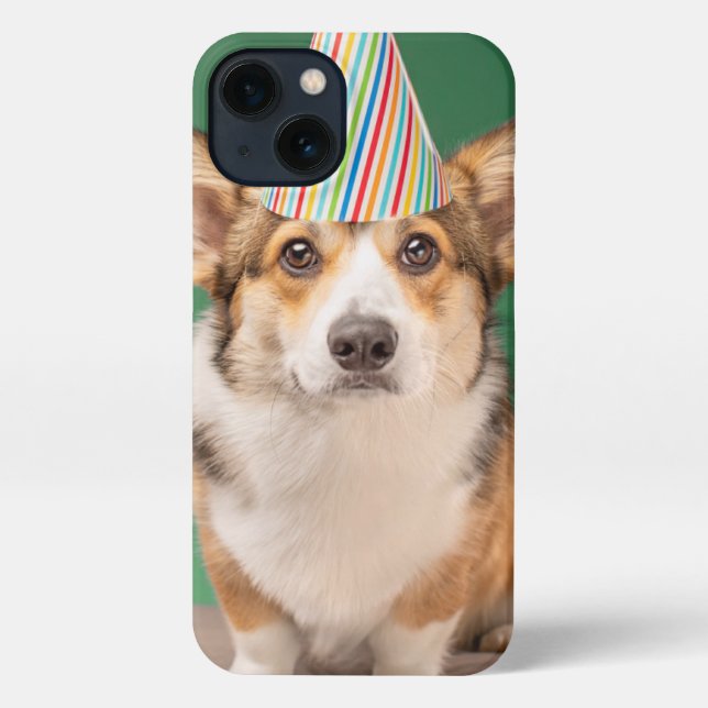 Funda Para iPhone Animales de bebé más afectados | Corgi Birday Pupp (Reverso )