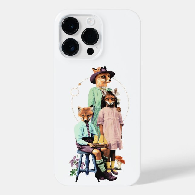 FUNDA PARA iPhone ANIMALES DE FAMILIA FOX (Reverso)