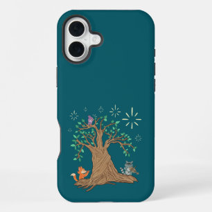 Funda Para iPhone 16 Plus Animales del bosque tocando música   Arte popular 