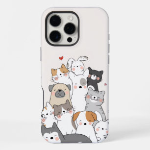 Funda Para iPhone 16 Pro Max animales lindos