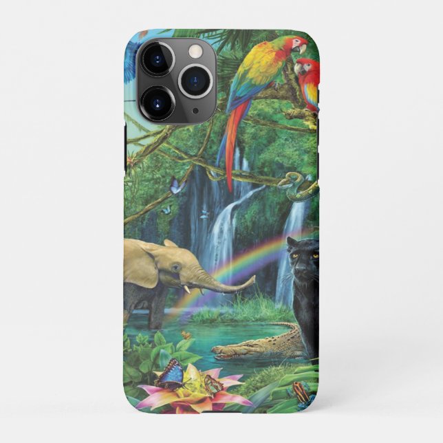 Funda Para iPhone Animales que viven juntos tiran almohada (Reverso)