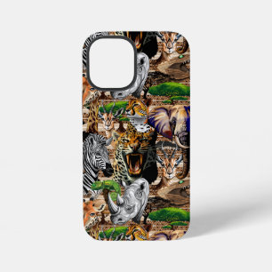 Funda Para iPhone 12 Mini Animales salvajes de sabana africanos