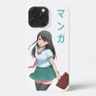 Funda Para iPhone 13 Pro Max Anime Chica Manga マ Estuche para iPhone ガ