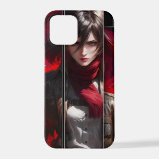 Funda Para iPhone 12 Pro Anime Girl with Red Scarf Phone Case Stylish