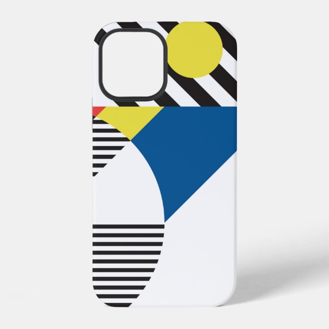 Funda Para iPhone Antecedentes de estilo retro moderno (Reverso )
