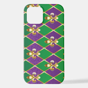 Funda Para iPhone 12 Antecedentes de joyas Mardi Gras