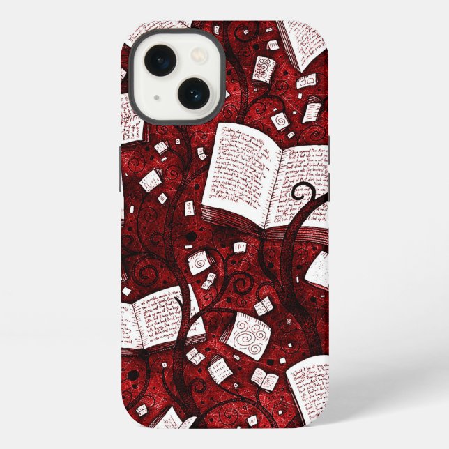 Funda Para iPhone Antecedentes de los Libros Rojos (Reverso )