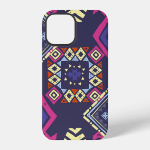 Funda Para iPhone 12 Antecedentes étnicos tribales. Geometría primitiva